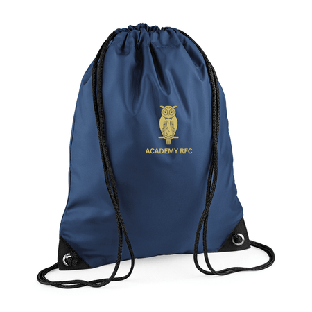 Academy Rugby Football Club Premium gymsac - French Navy -Stash Shop- Stash Shop