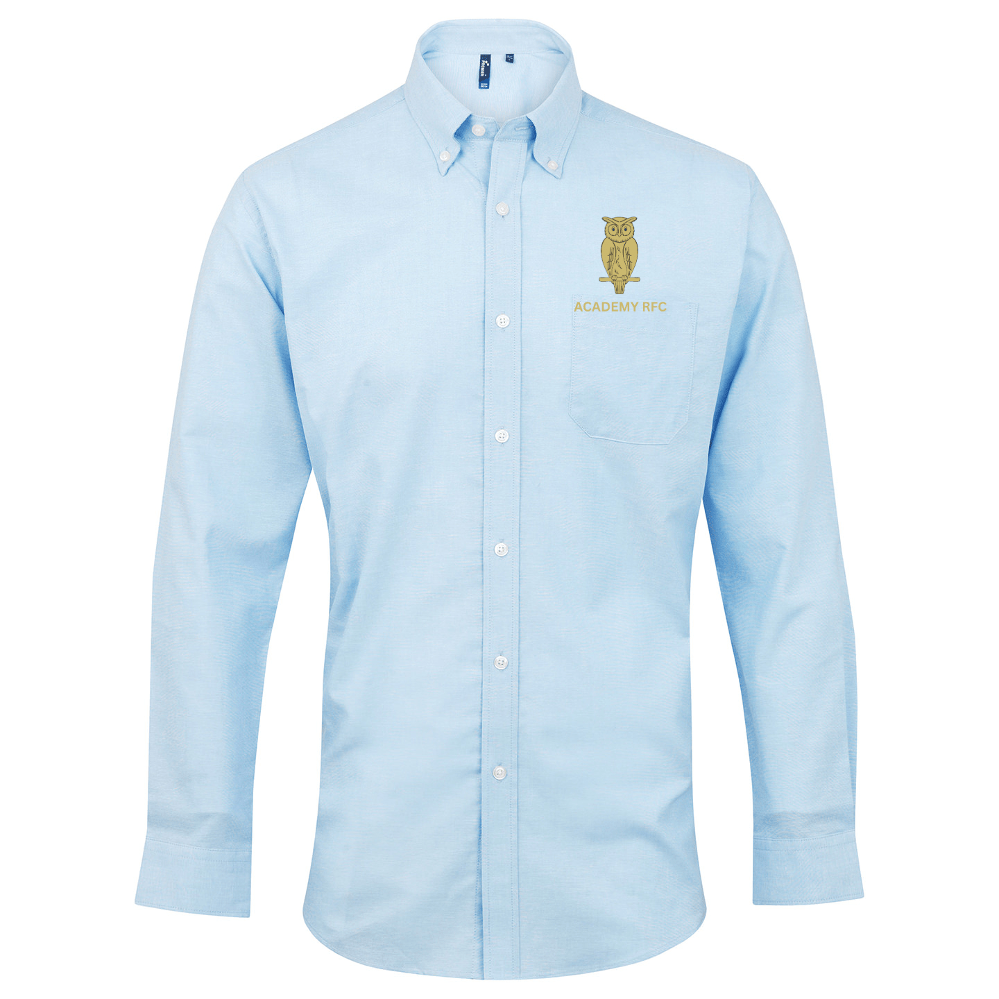 Academy Rugby Football Club Signature Oxford long sleeve shirt - Light Blue -Stash Shop- Stash Shop