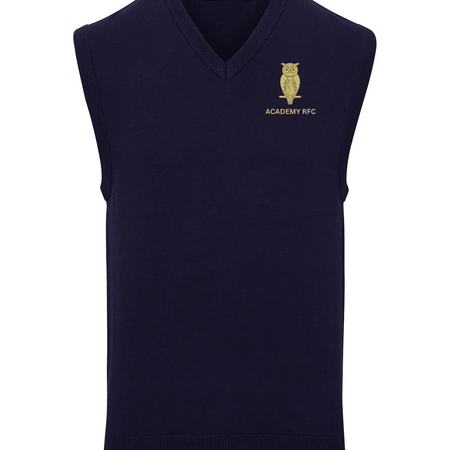 Academy Rugby Football Club Sleeveless Knitted Sweater -Stash Shop- Stash Shop