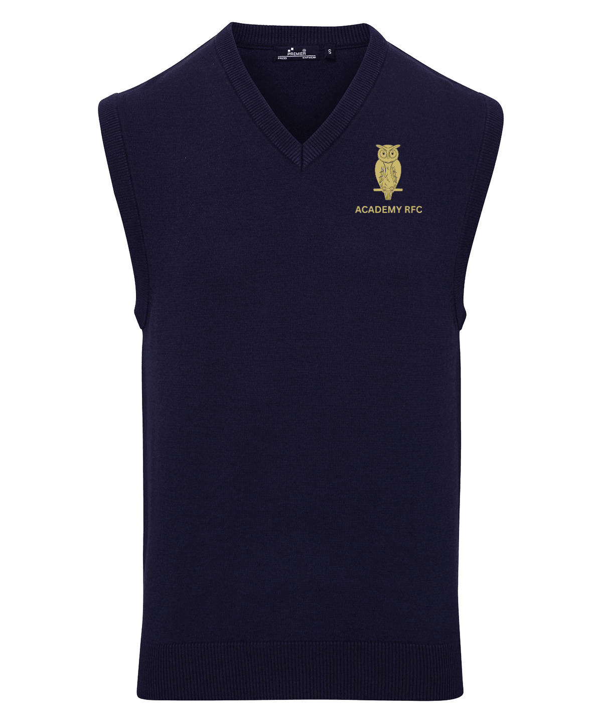 Academy Rugby Football Club Sleeveless Knitted Sweater -Stash Shop- Stash Shop