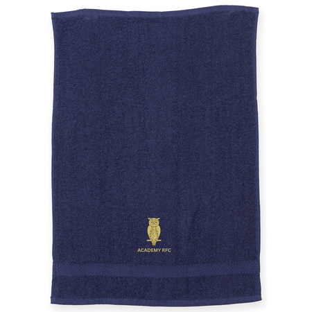 Academy Rugby Football Club Luxury range gym towel - Navy