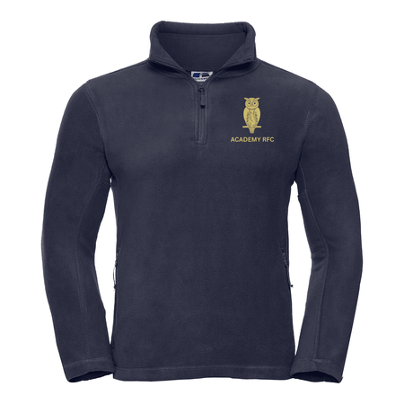 Academy Rugby Football Club ¼-zip outdoor fleece - French Navy -Stash Shop- Stash Shop