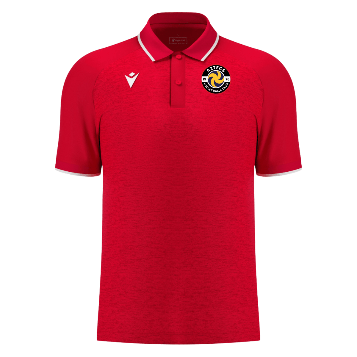 Aztecs Volleyball Club - Tipped Poly Polo - Macron - Stash Shop