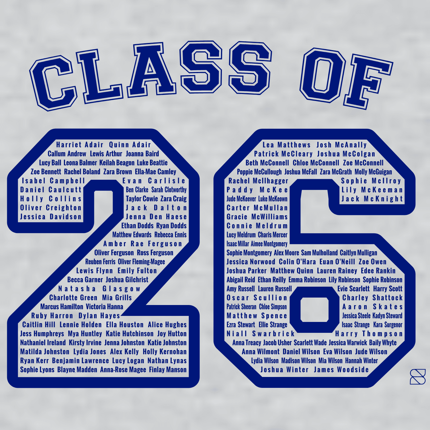 Ballyclare High School Leavers 2026 - Premium Hoody - Ash - Stash Inc. - Stash Shop