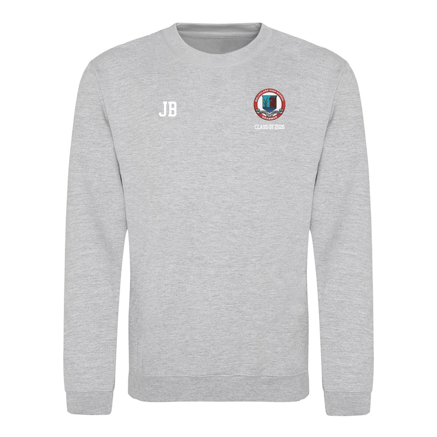 Ballyclare High School Leavers 2026 - Sweatshirt - Grey - Stash Inc. - Stash Shop