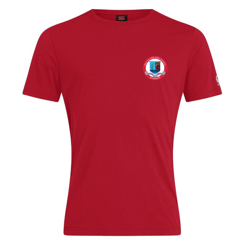 Ballyclare High Staff Logo Tee - Red - Canterbury - Stash Shop