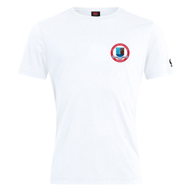 Ballyclare High Staff Logo Tee - White - Canterbury - Stash Shop