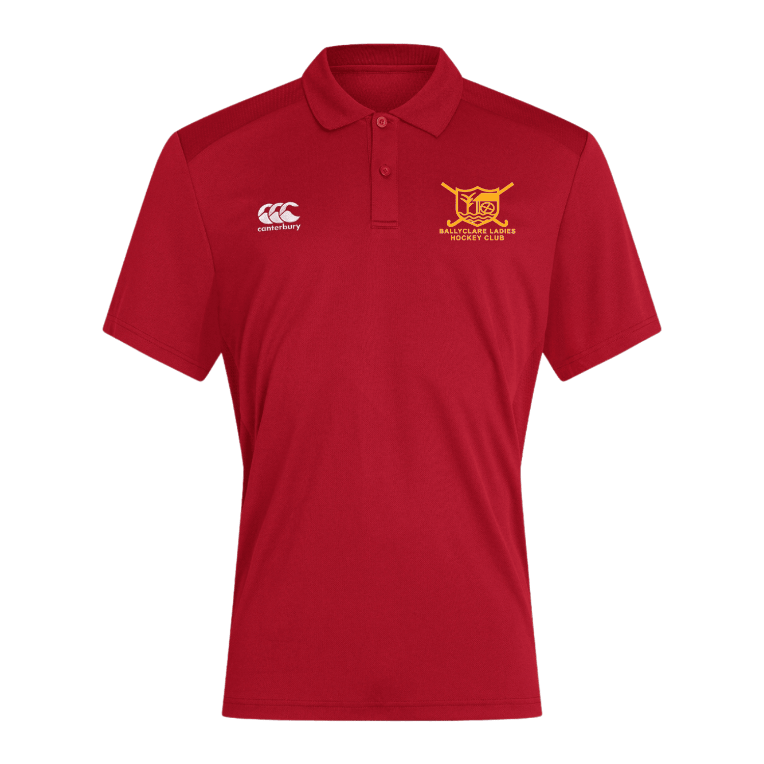 Ballyclare Ladies Hockey Club - Club Dry Polo - Red - Canterbury - Stash Shop