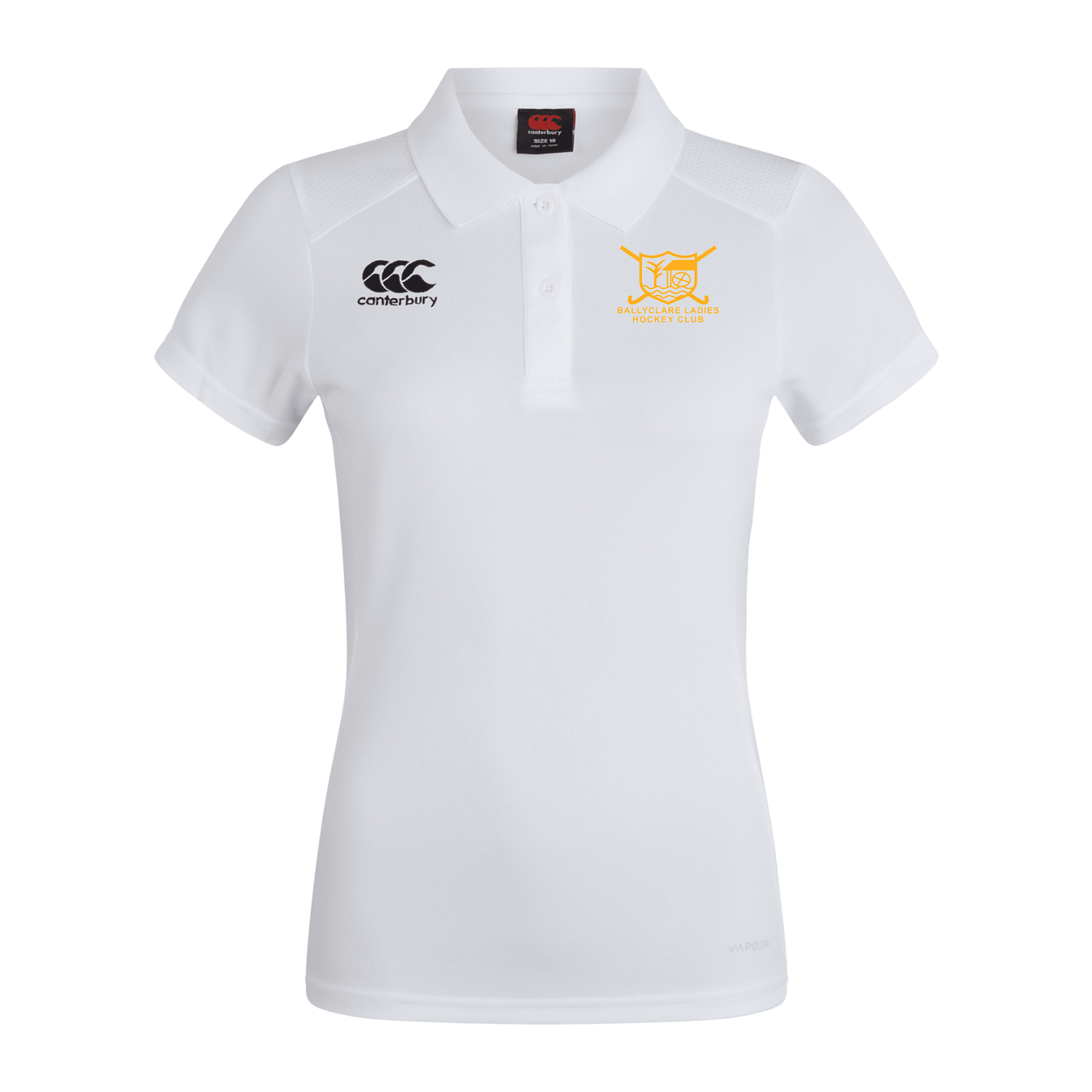 Ballyclare Ladies Hockey Club - Ladies Club Dry Polo - White - Canterbury - Stash Shop