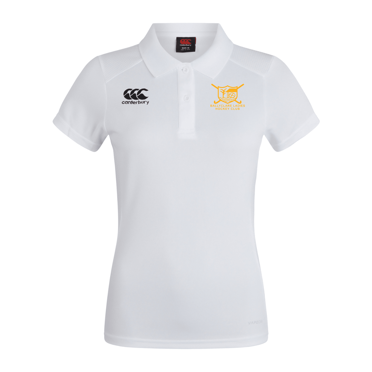 Ballyclare Ladies Hockey Club - Ladies Club Dry Polo - White - Canterbury - Stash Shop