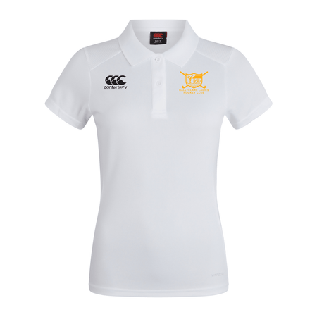 Ballyclare Ladies Hockey Club - Ladies Club Dry Polo - White - Canterbury - Stash Shop