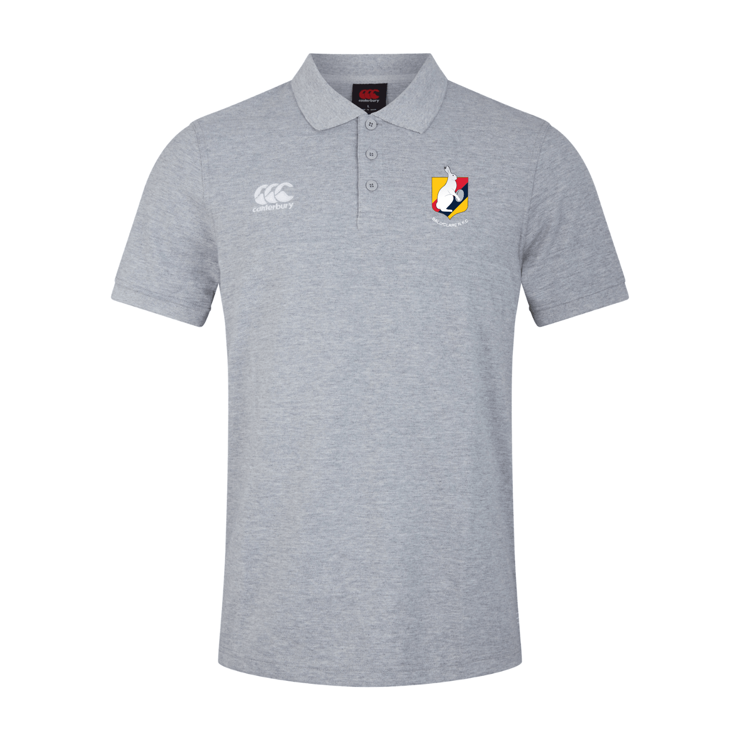 Ballyclare Rugby Club - Waimak Poloshirt - Grey - Canterbury - Stash Shop