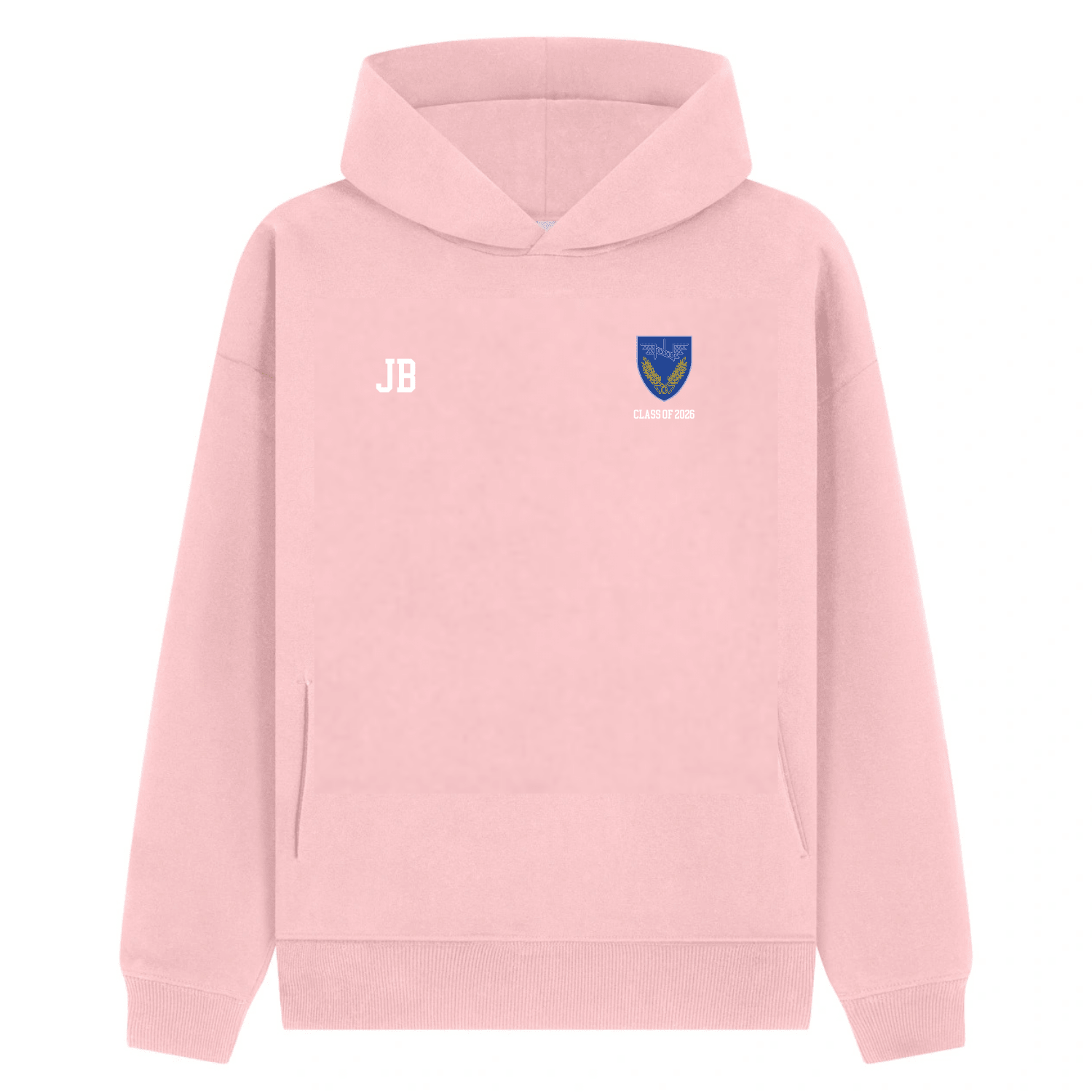 Ballyclare Secondary School Leavers 2026 - Baby Pink Heavyweight Hoody - Stash Shop - Stash Shop