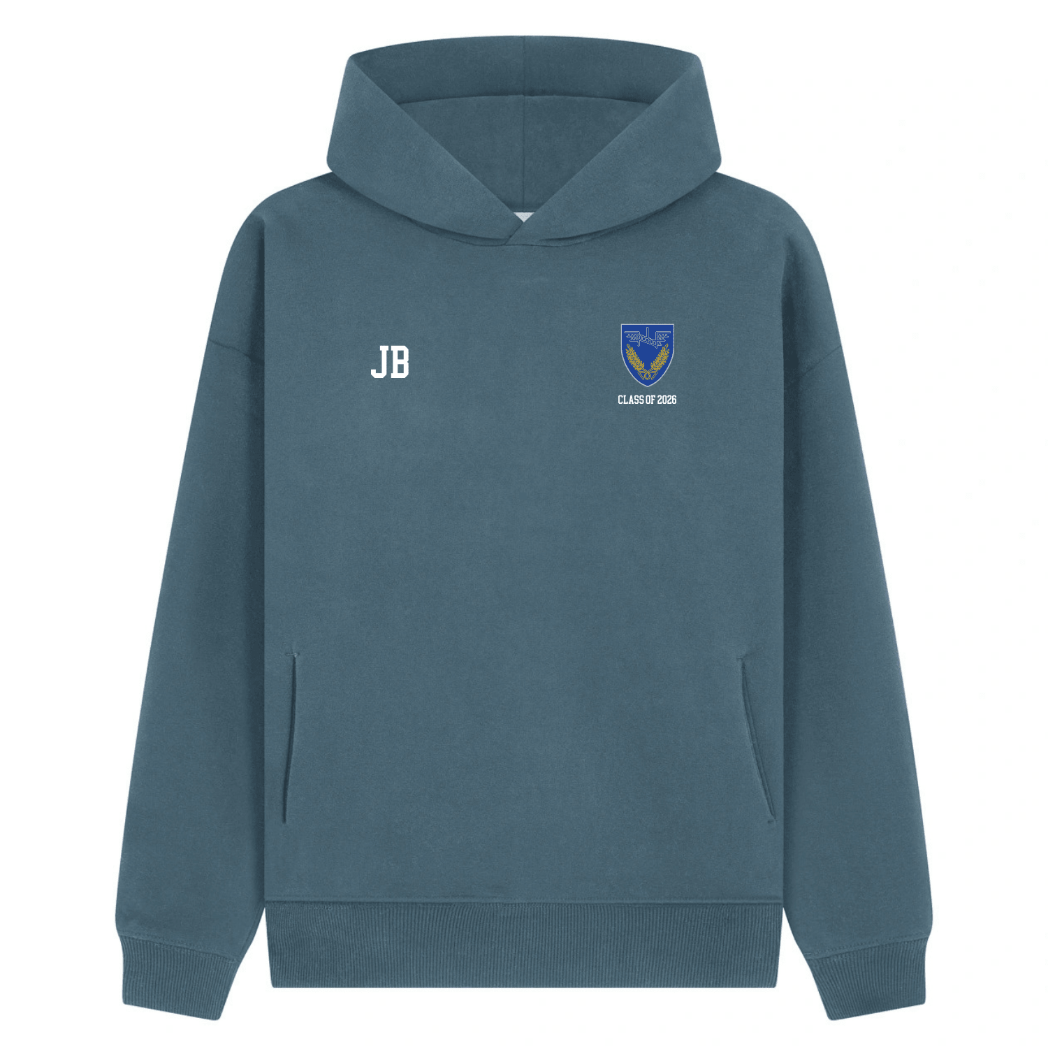 Ballyclare Secondary School Leavers 2026 - Ocean Blue Heavyweight Hoody - Stash Shop - Stash Shop