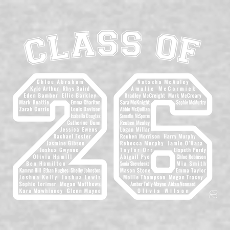 Ballyclare Secondary School Leavers 2026 - Premium Hoody - Grey Marl - Stash Inc. - Stash Shop