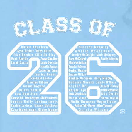 Ballyclare Secondary School Leavers 2026 - Premium Hoody - Powder Blue - Stash Inc. - Stash Shop