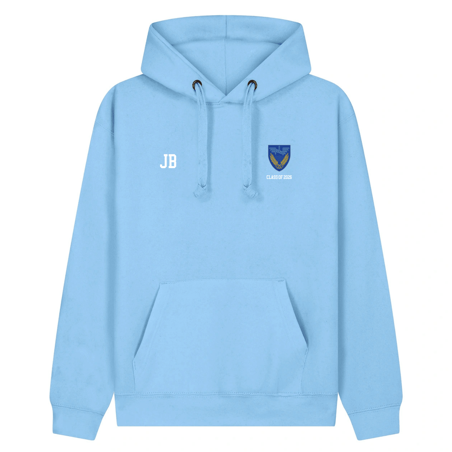 Ballyclare Secondary School Leavers 2026 - Premium Hoody - Powder Blue - Stash Inc. - Stash Shop