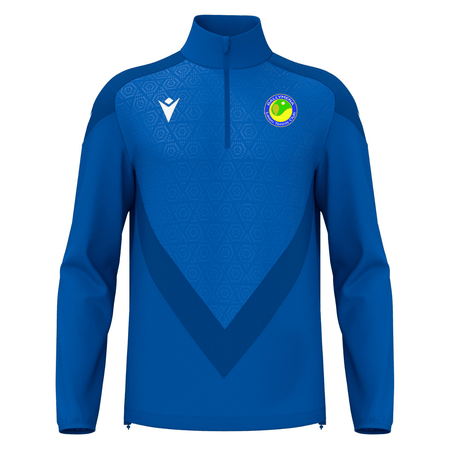 Ballymena Lawn Tennis Club Anduin 1/4 Zip Top - Royal - Macron - Stash Shop