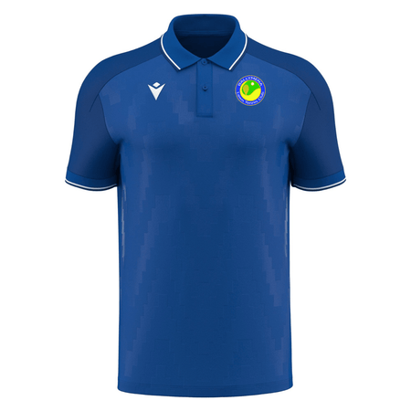 Ballymena Lawn Tennis Club Echoes Polo Top - Royal - Macron - Stash Shop