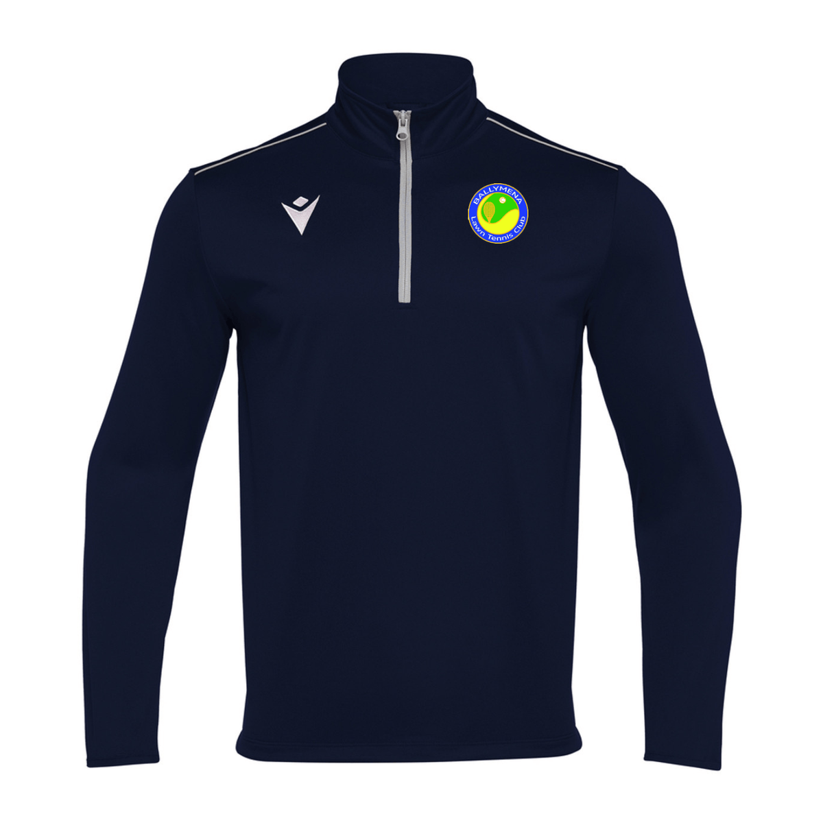 Ballymena Lawn Tennis Club Havel 1/4 Zip Jersey - Navy - Macron - Stash Shop