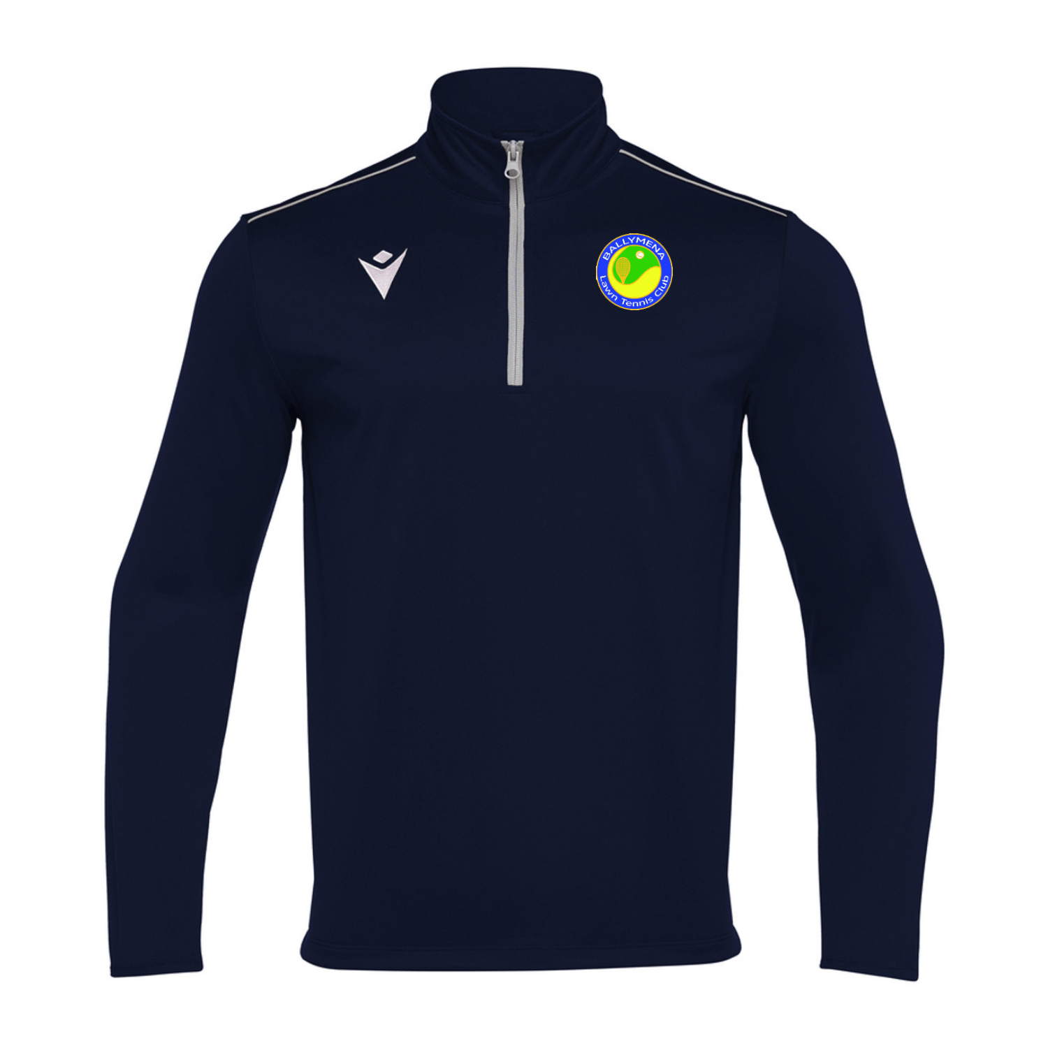 Ballymena Lawn Tennis Club Havel 1/4 Zip Jersey - Navy - Macron - Stash Shop