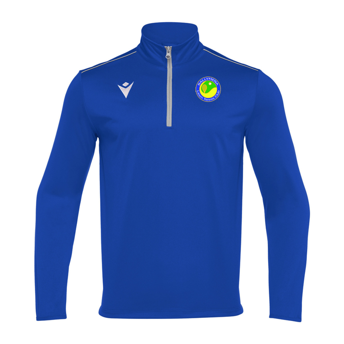 Ballymena Lawn Tennis Club Havel 1/4 Zip Jersey - Royal - Macron - Stash Shop