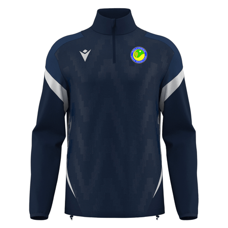 Ballymena Lawn Tennis Club Hollow 1/4 Zip Top - Navy - Macron - Stash Shop