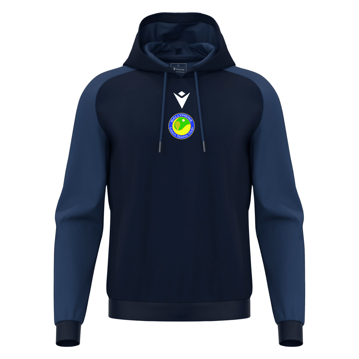 Ballymena Lawn Tennis Club Horn Hoodie - Navy - Macron - Stash Shop