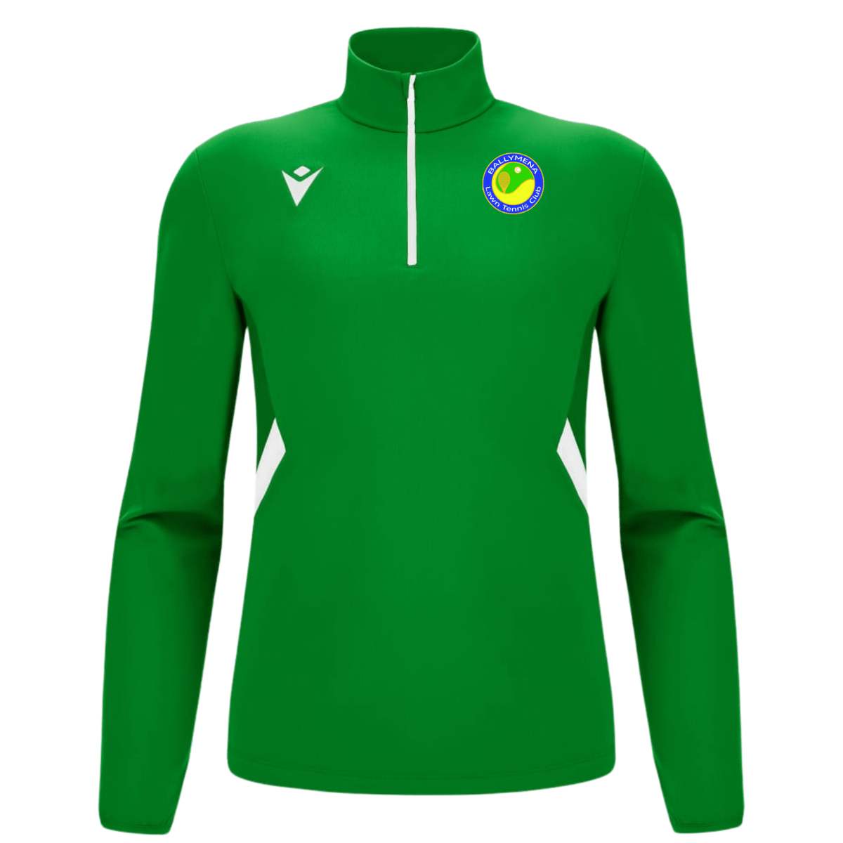 Ballymena Lawn Tennis Club Piave 1/4 Zip Jersey - Green - Macron - Stash Shop