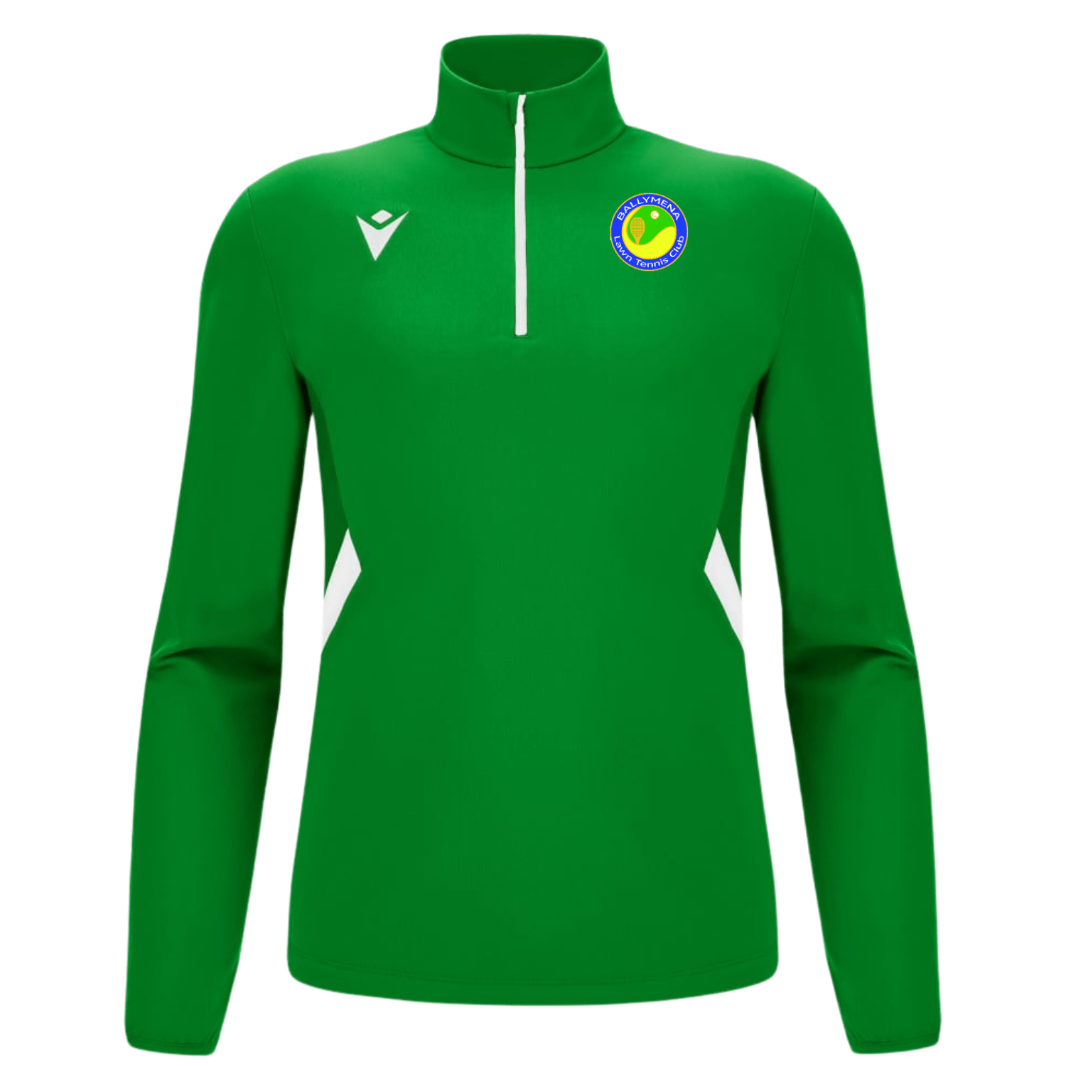 Ballymena Lawn Tennis Club Piave 1/4 Zip Jersey - Green - Macron - Stash Shop
