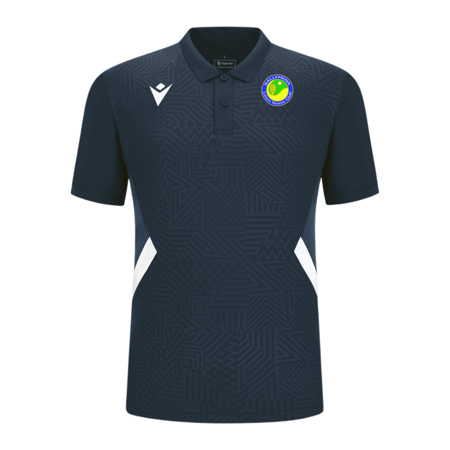Ballymena Lawn Tennis Club Rap Polo - Navy - Macron - Stash Shop