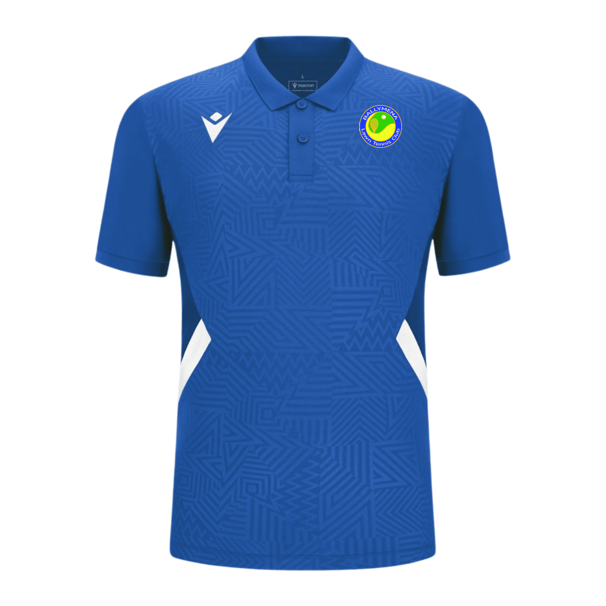 Ballymena Lawn Tennis Club Rap Polo - Royal - Macron - Stash Shop