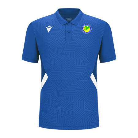 Ballymena Lawn Tennis Club Rap Polo - Royal - Macron - Stash Shop