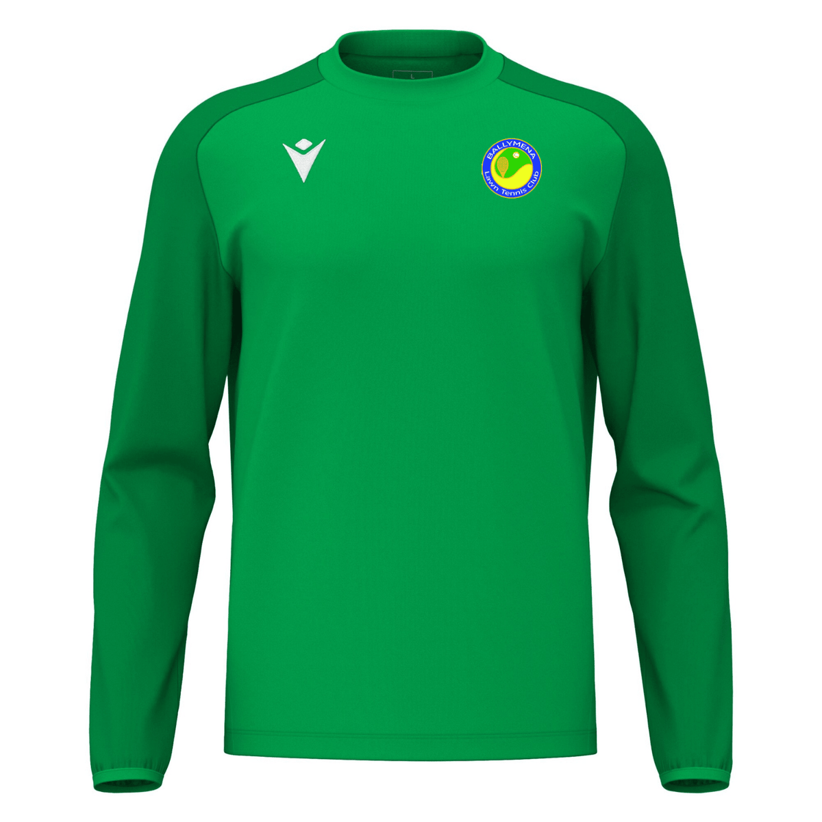 Ballymena Lawn Tennis Club Thalos Long Sleeved Shirt - Green - Macron - Stash Shop