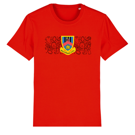 Ballymena Rugby Club - Cotton Doodle Tee - Red - Stash Inc. - Stash Shop