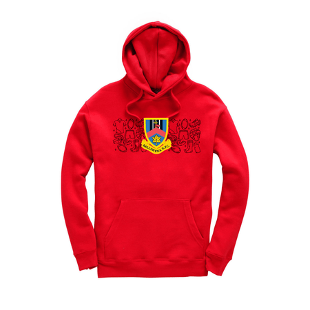 Ballymena Rugby Club - Doodle Hoody - Red - Stash Inc. - Stash Shop