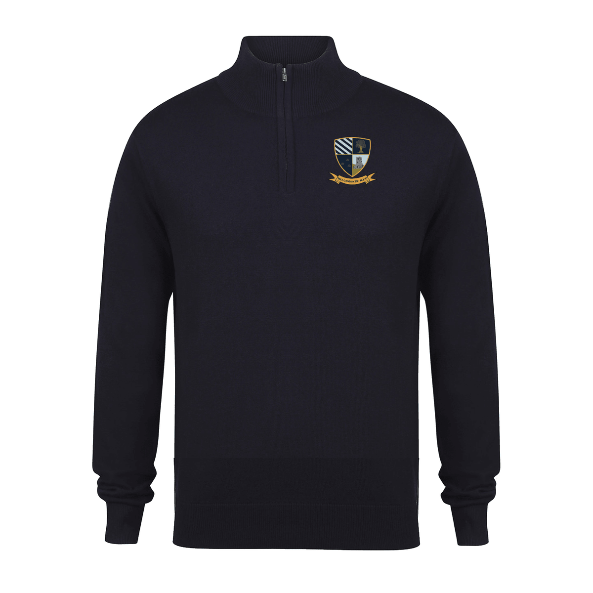 Ballymoney Rugby Club - 1/4 Zip Cotton Knit Jumper -Stash Shop- Stash Shop