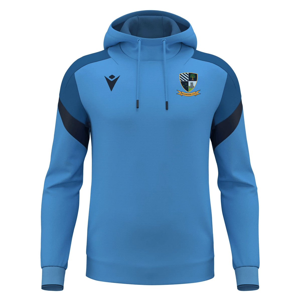 Ballymoney Rugby Club - Alchemist Hoody - Ice Sky/Navy -Macron- Stash Shop