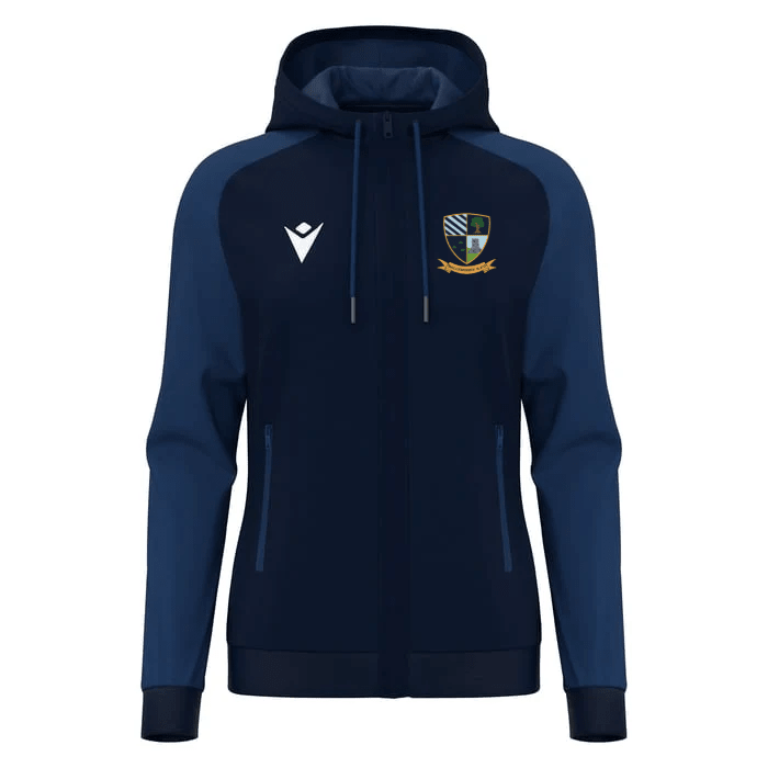 Ballymoney Rugby Club - Atlas Women's Full Zip Hoody - Navy -Macron- Stash Shop