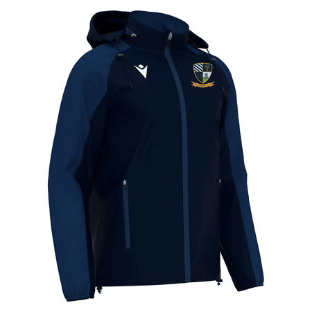 Ballymoney Rugby Club - Elbrus Full Zip Rainjacket - Navy -Macron- Stash Shop