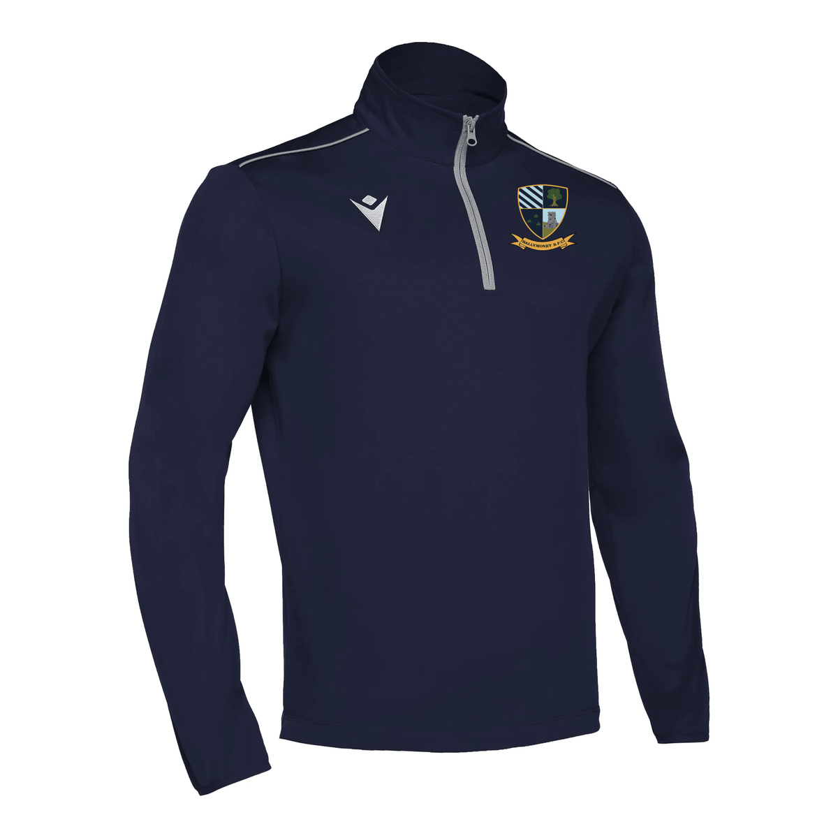 Ballymoney Rugby Club - Havel 1/4 Zip Top - Navy -Macron- Stash Shop