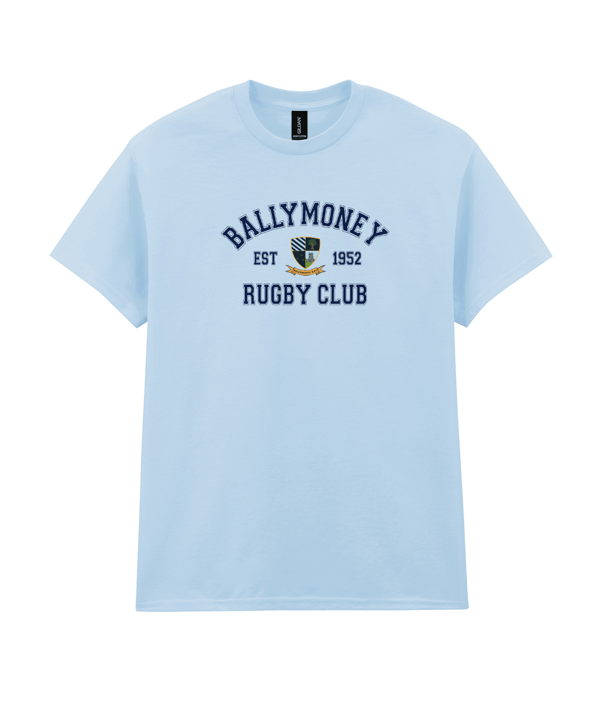 Ballymoney Rugby Club - Heavy Cotton™ T-Shirt - Light Blue -Stash Shop- Stash Shop