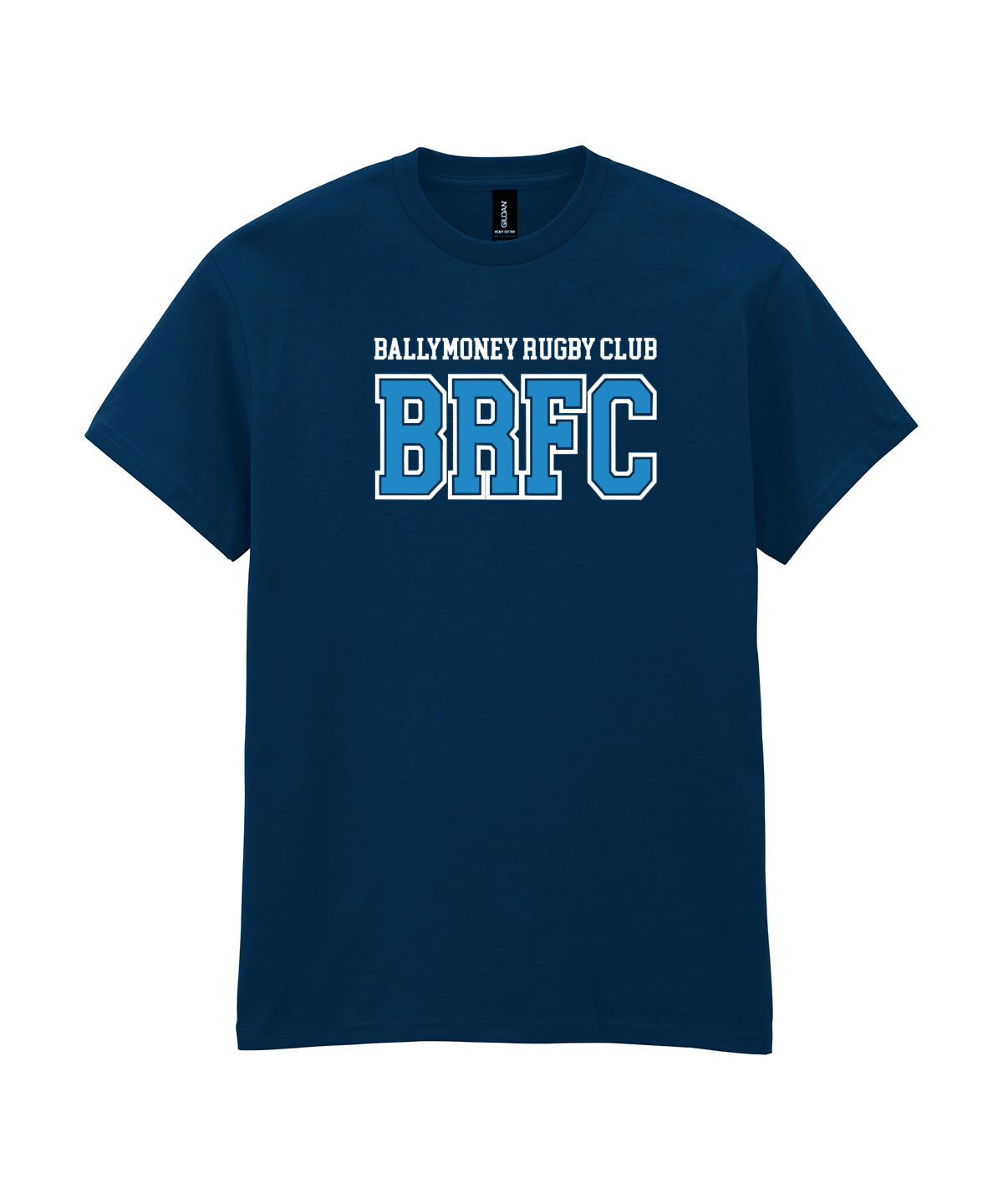 Ballymoney Rugby Club - Heavy Cotton™ T-Shirt - Navy -Stash Shop- Stash Shop