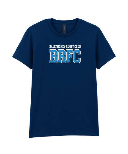 Ballymoney Rugby Club - Heavy Cotton™ women's t-shirt - Navy -Stash Shop- Stash Shop