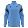 Ballymoney Rugby Club - Hollow 1/4 Zip Top - Ice Sky/Navy -Macron- Stash Shop