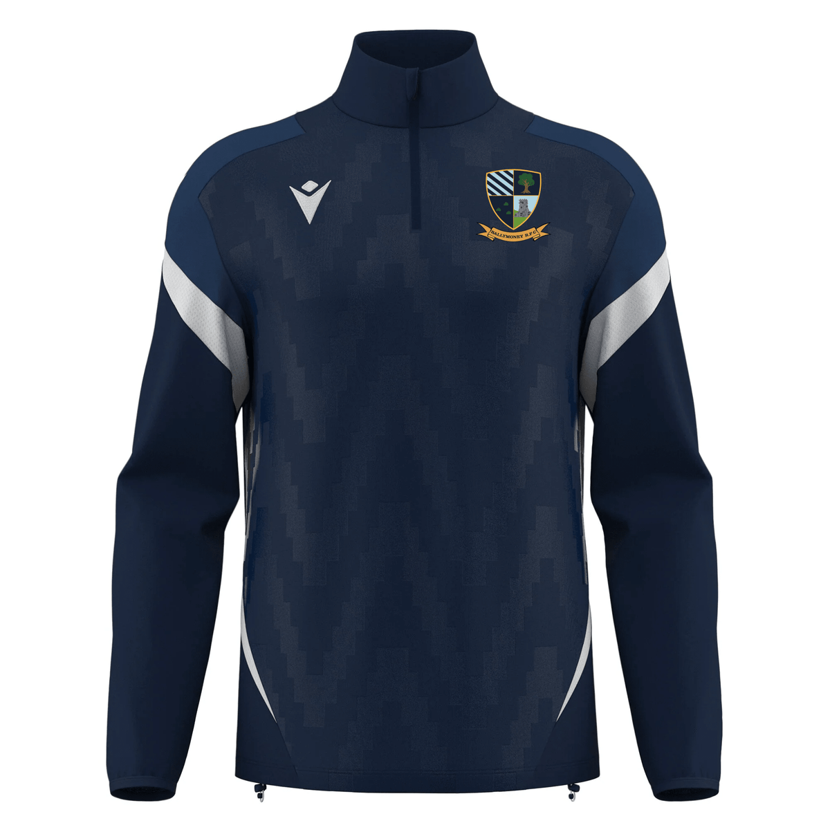 Ballymoney Rugby Club - Hollow 1/4 Zip Top - Navy -Macron- Stash Shop