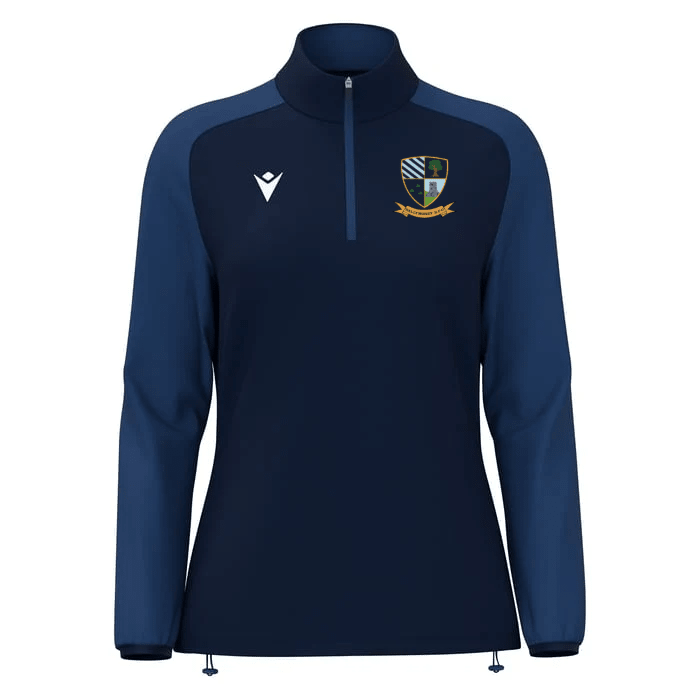 Ballymoney Rugby Club - Lena Women's 1/4 Zip Top - Navy -Macron- Stash Shop