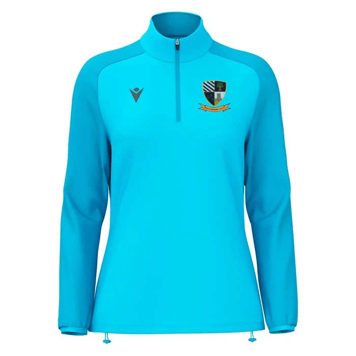 Ballymoney Rugby Club - Lena Women's 1/4 Zip Top - Neon Sky -Macron- Stash Shop