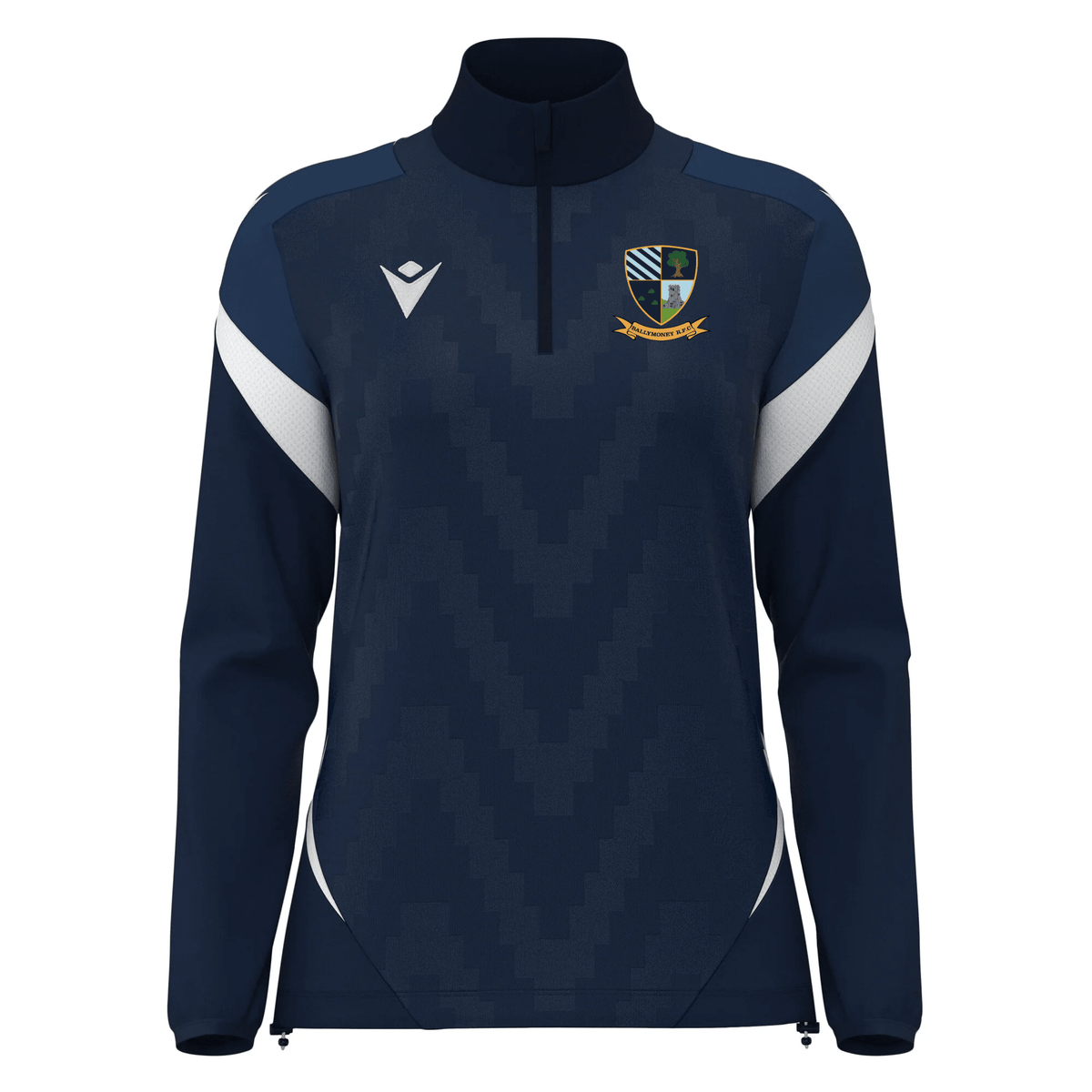 Ballymoney Rugby Club - Leona 1/4 Zip Womens Top - Navy -Macron- Stash Shop