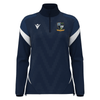 Ballymoney Rugby Club - Leona 1/4 Zip Womens Top - Navy -Macron- Stash Shop
